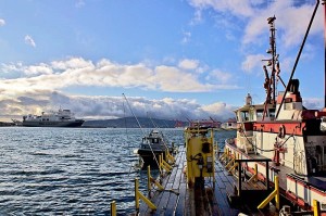 Police, Fire Department boats at Port of Long Beach.