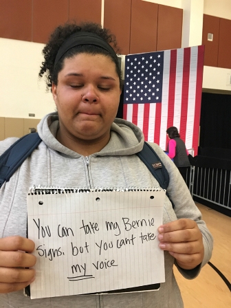 Kayla, a student at Oakland's MetWest High. Photo: Sam-Omar Hall